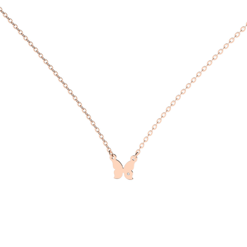 Diamond necklace Extra Butterfly