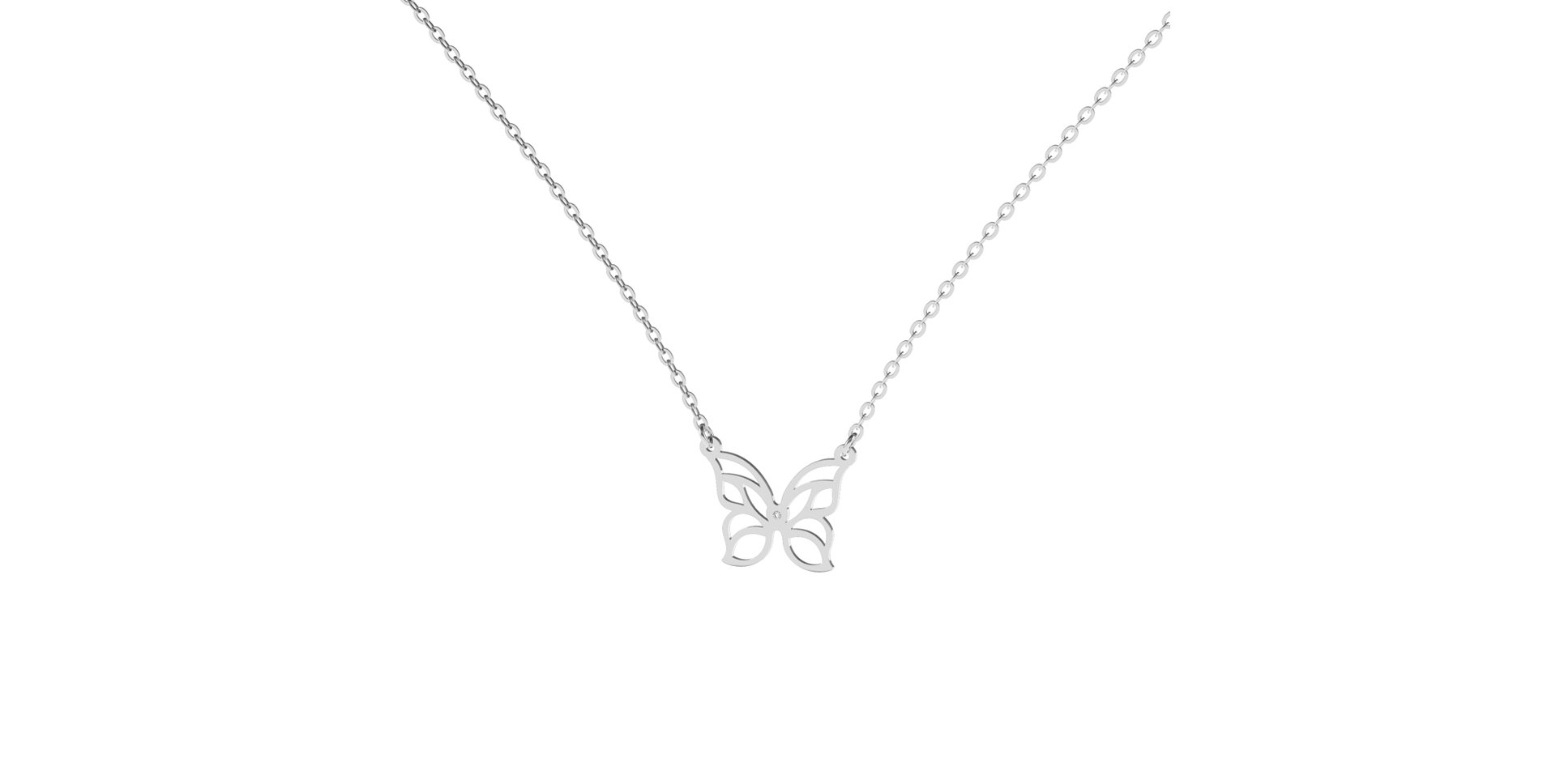 Diamond necklace Fantasy Butterfly