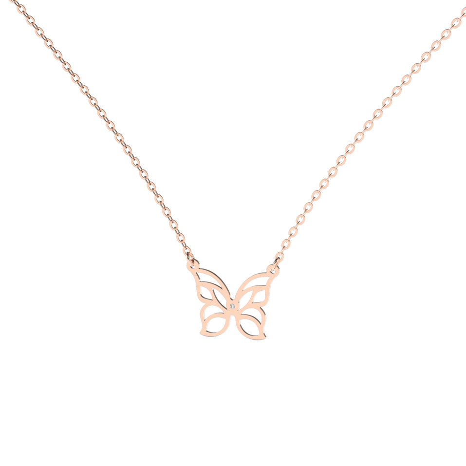 Diamond necklace Fantasy Butterfly