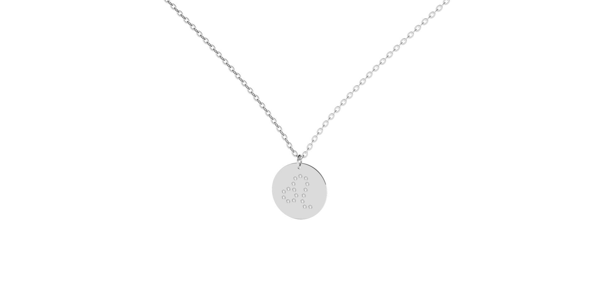 Diamond necklace Leo