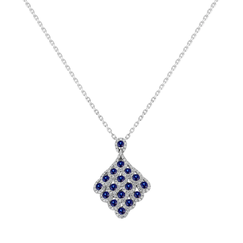 Diamond pendant with Sapphire Magical Night