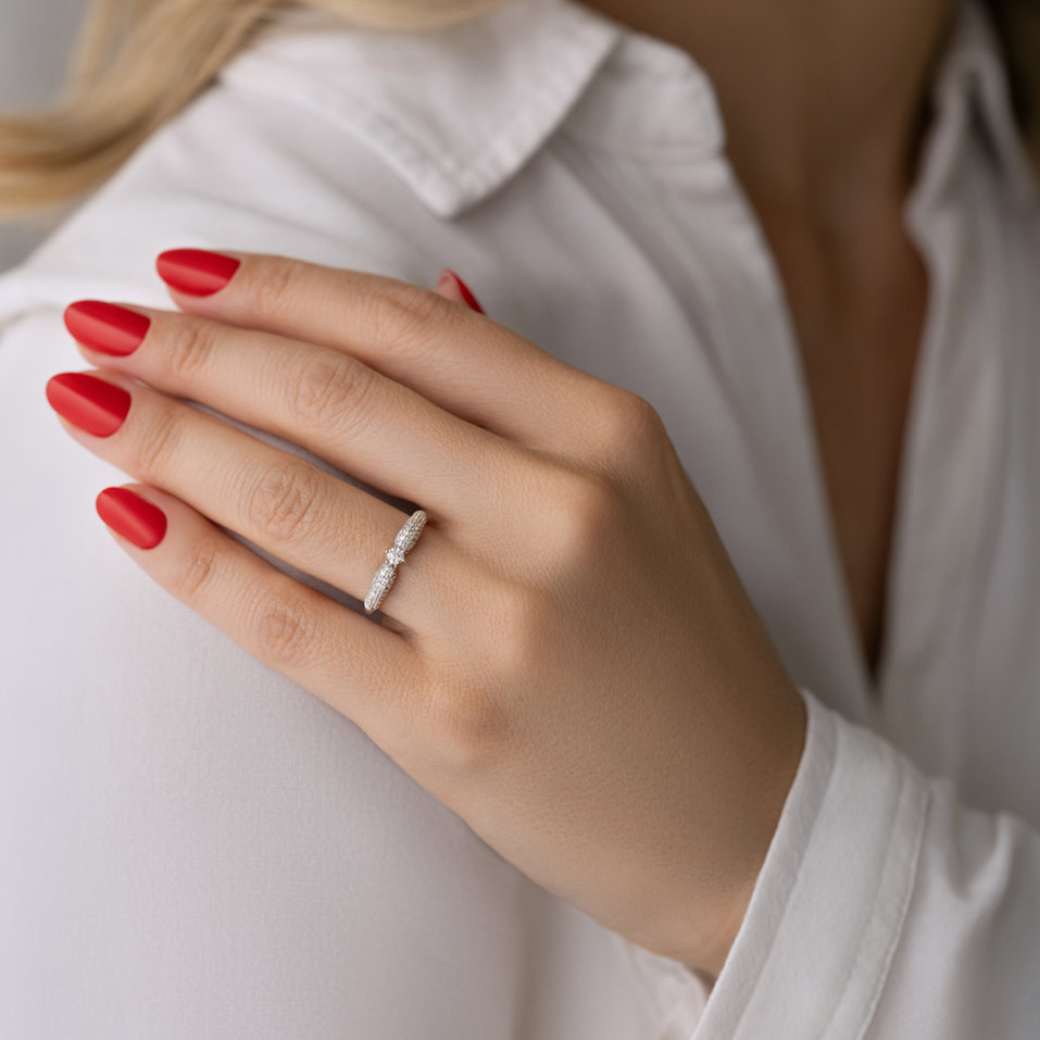 14ct white gold diamond ring Luxury Addiction