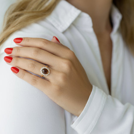 Diamond ring with Quartz Diamond Euphoria