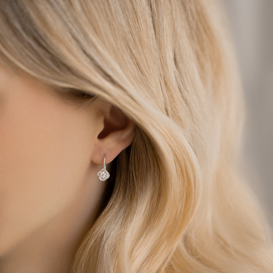 Diamond earrings Sparkling Petals