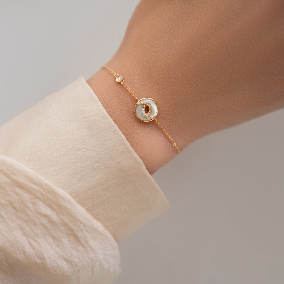 Diamond bracelet with Mother of Pearl and diamonds Royal Harmony