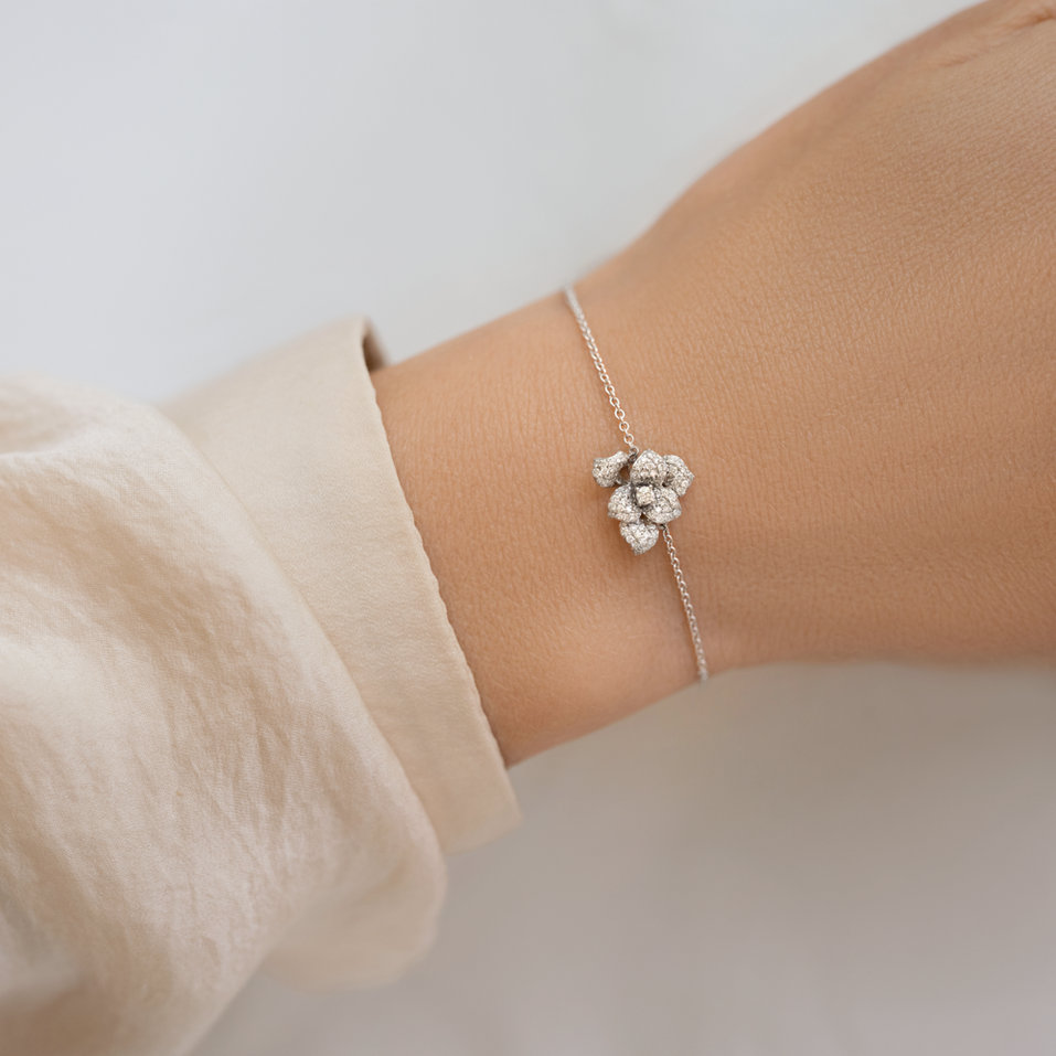 Bracelet with diamonds Flower Empress