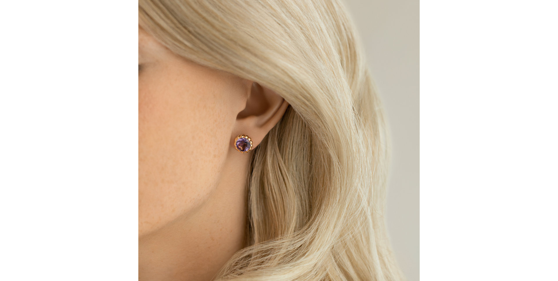 Earrings with Amethyst Witching Goddess