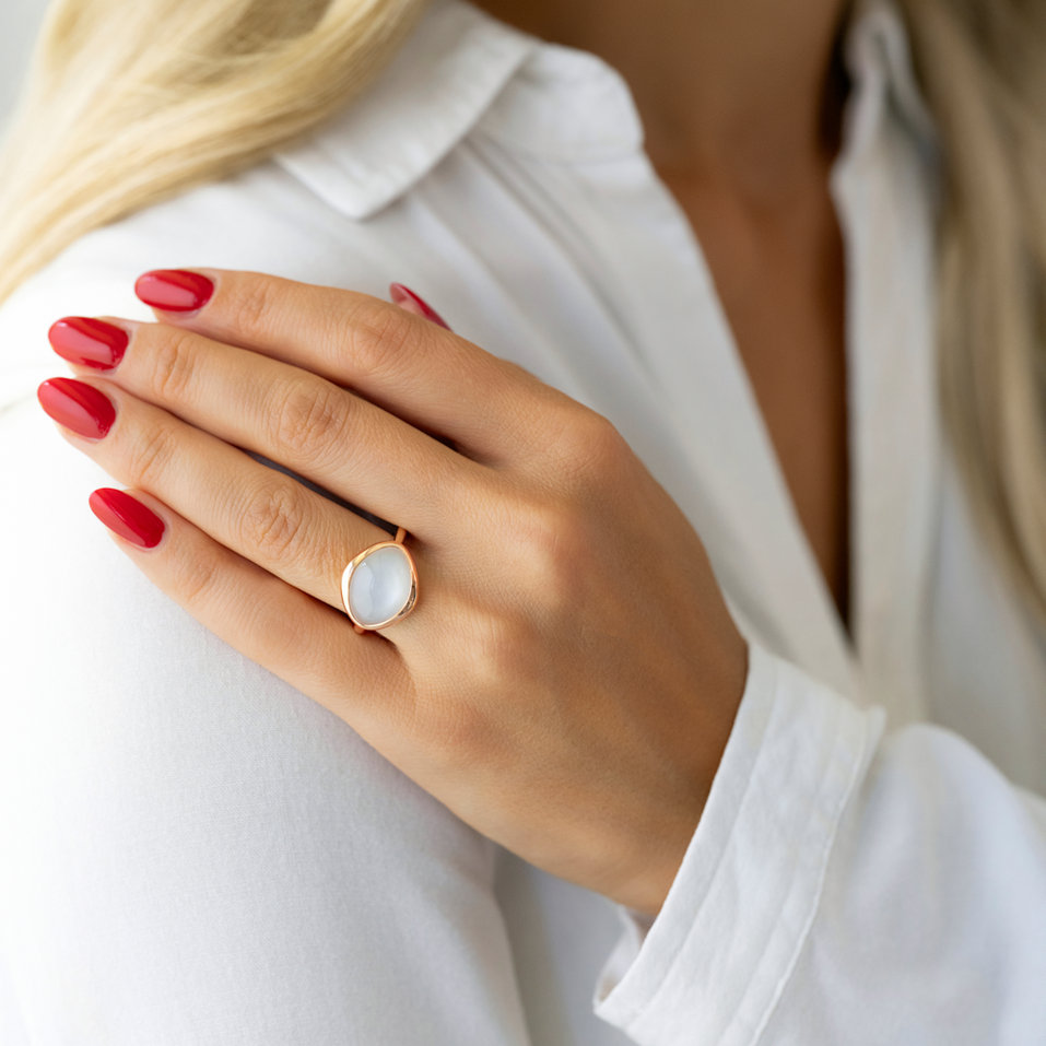 Ring with Moonstone Witching Vesper