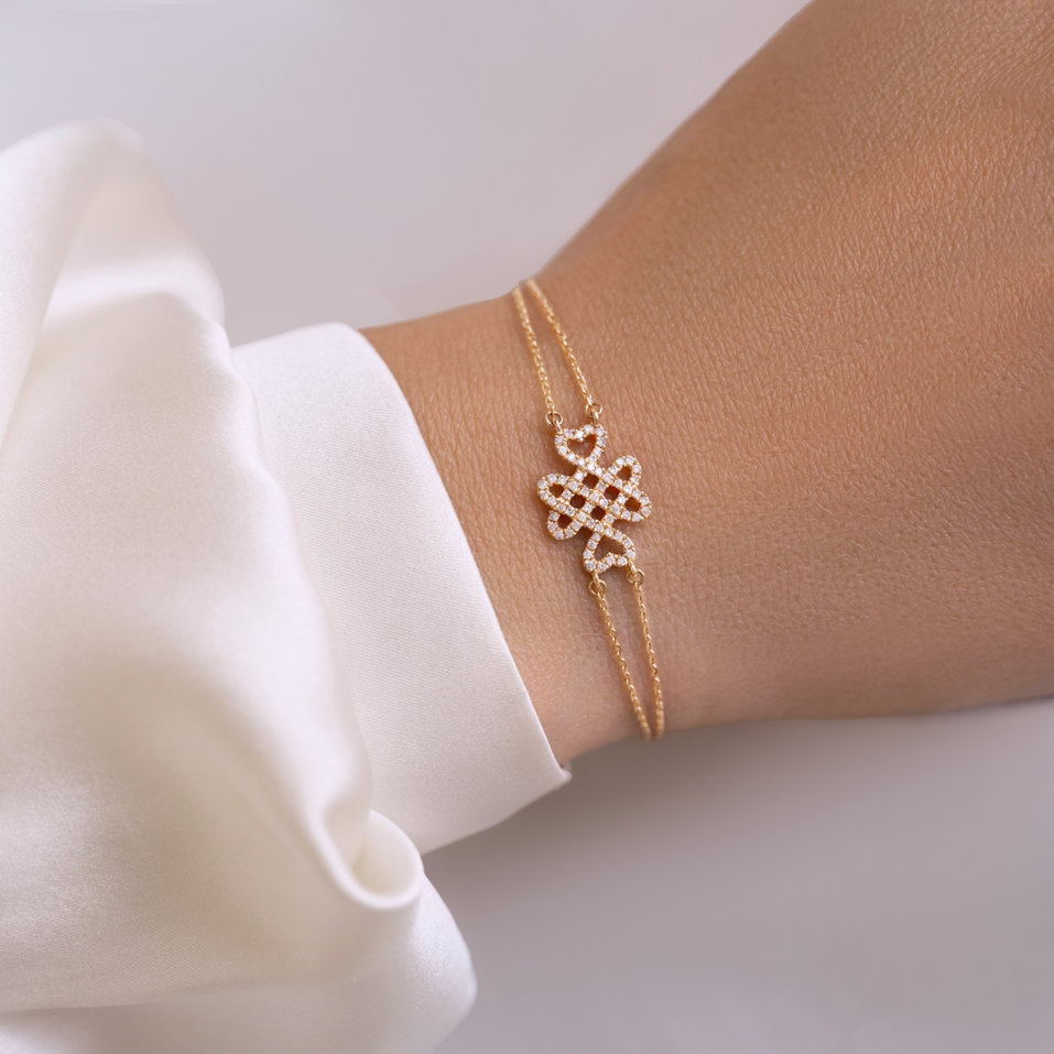 Bracelet with diamonds Heart Affair