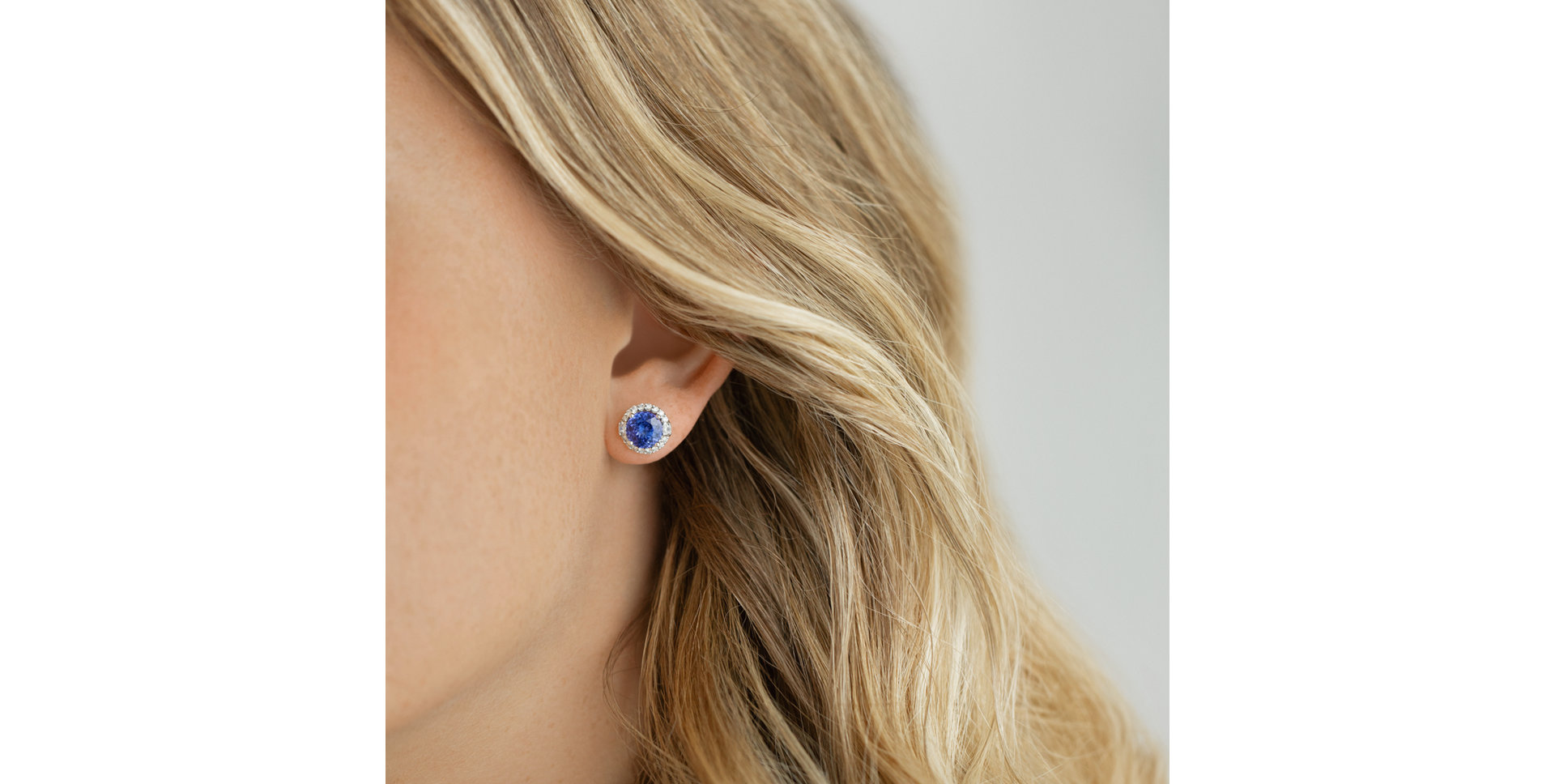 Diamond earrings with Tanzanite Tanzania Dream
