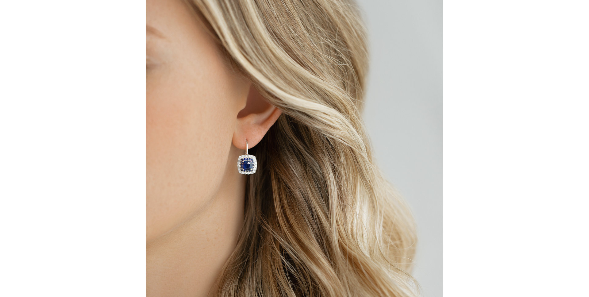 Diamond earrings with Emerald Sparkling Rise