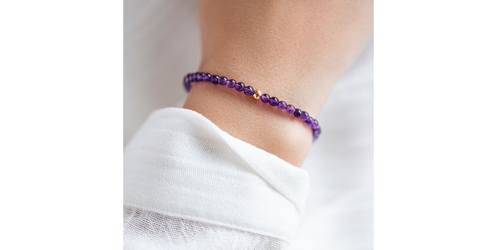 Bracelet with Amethyst African Fancy Beauty