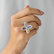 Diamond ring with Sapphire Blooming Beauty4