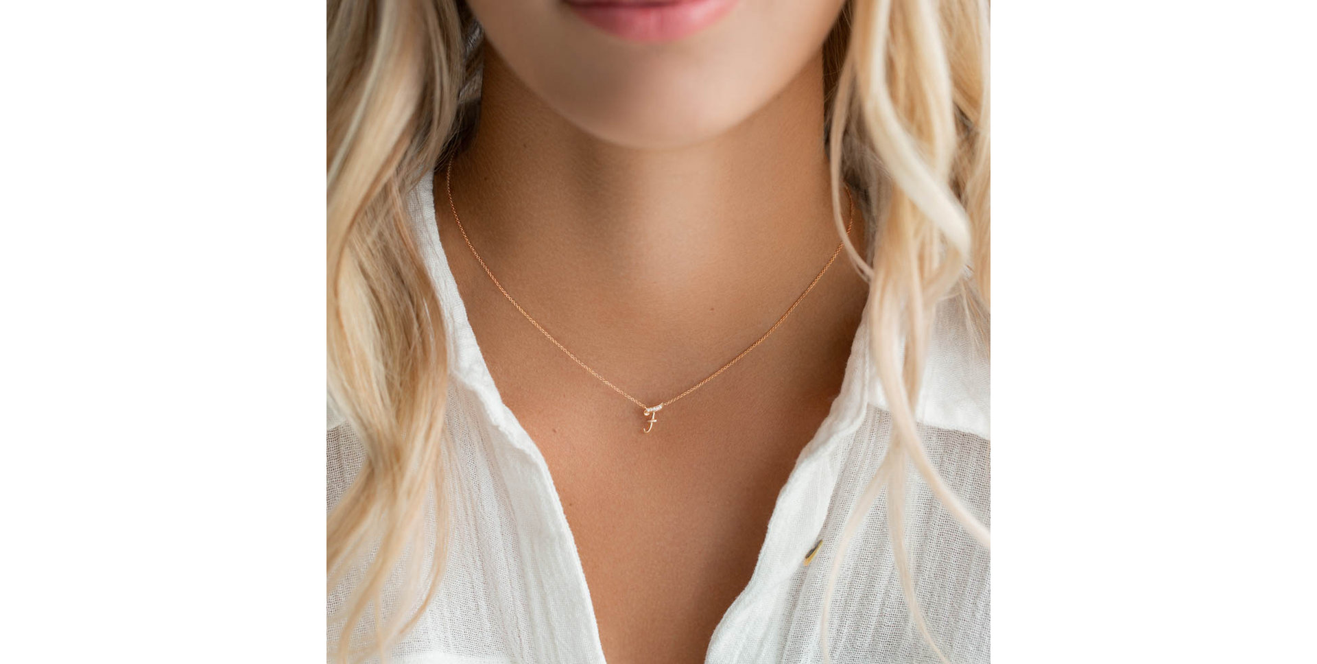 Diamond necklace Curly Diamonds B