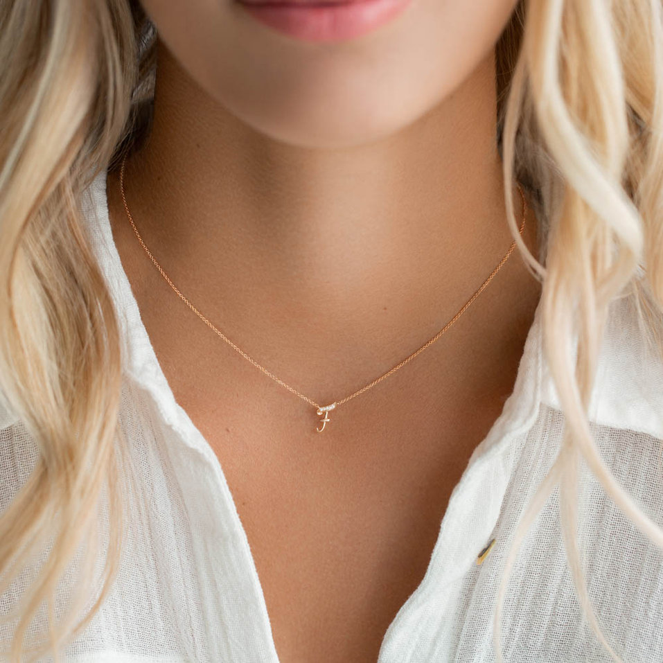 Diamond necklace Curly Diamonds S