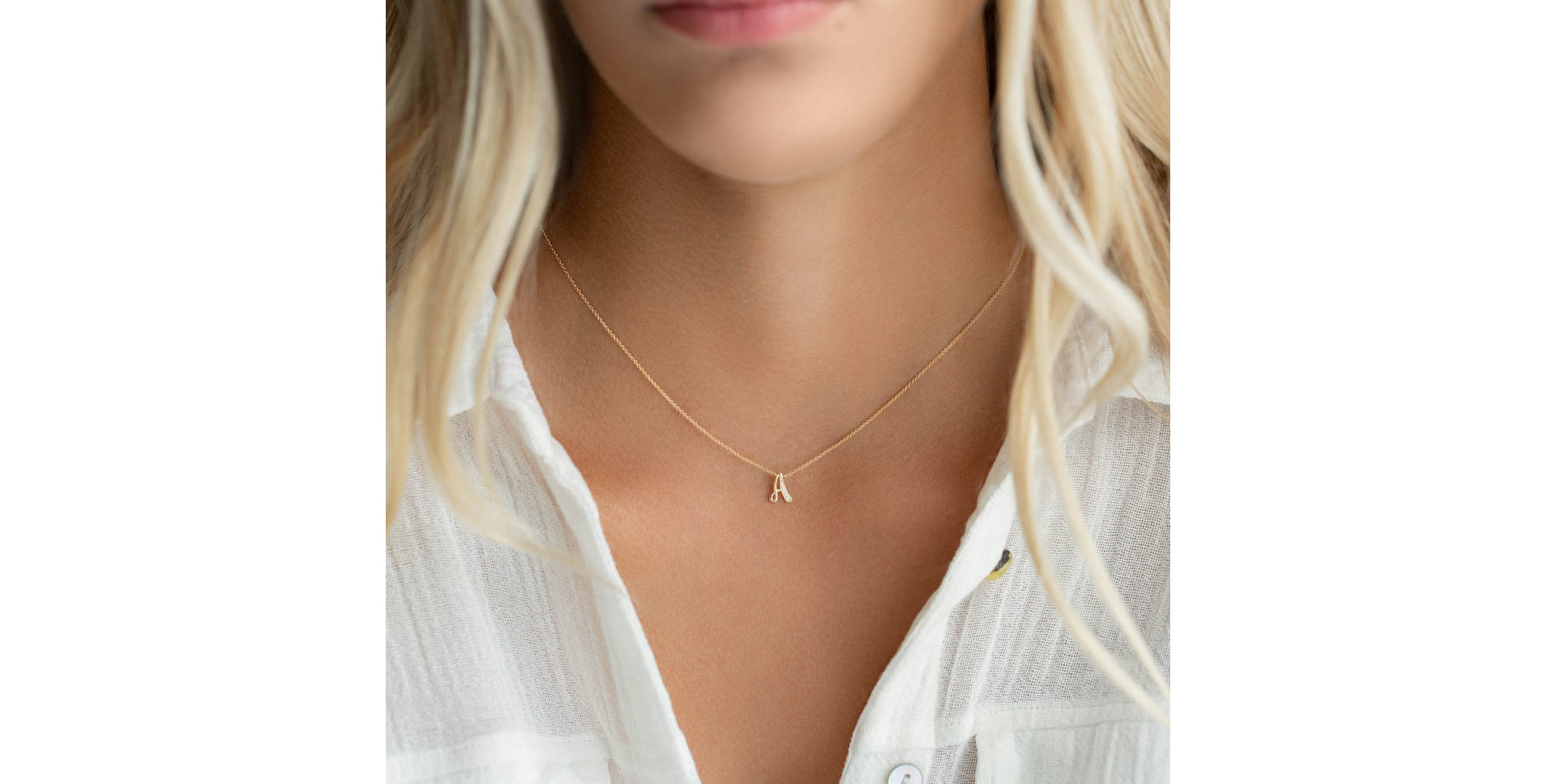 Diamond necklace Curly Diamonds S