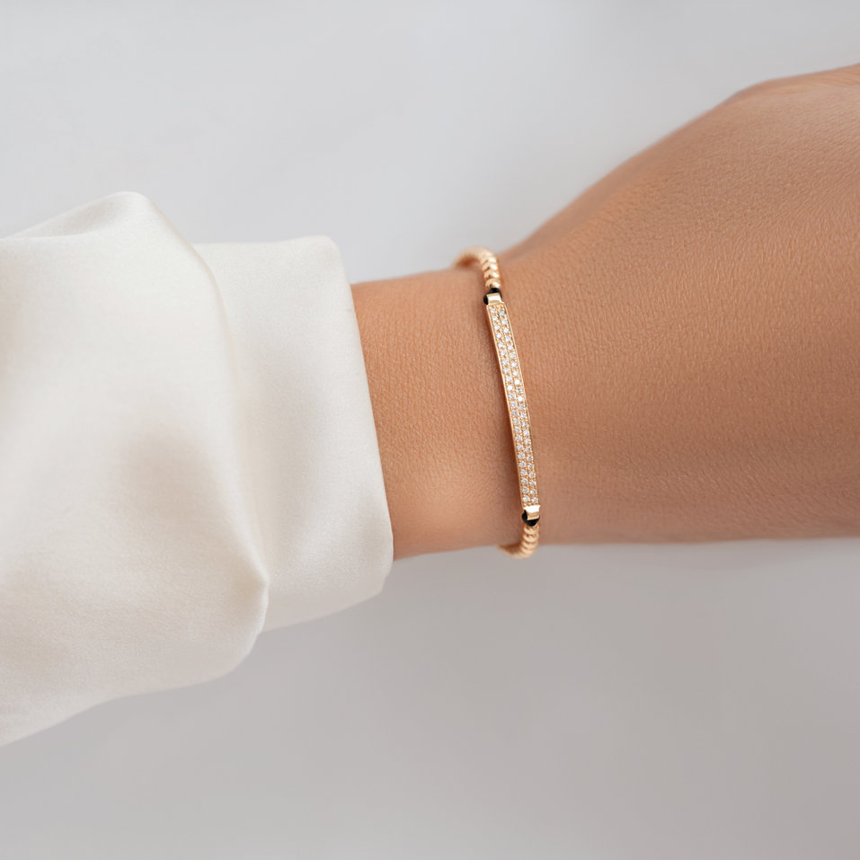 Bracelet with diamonds Shamballa