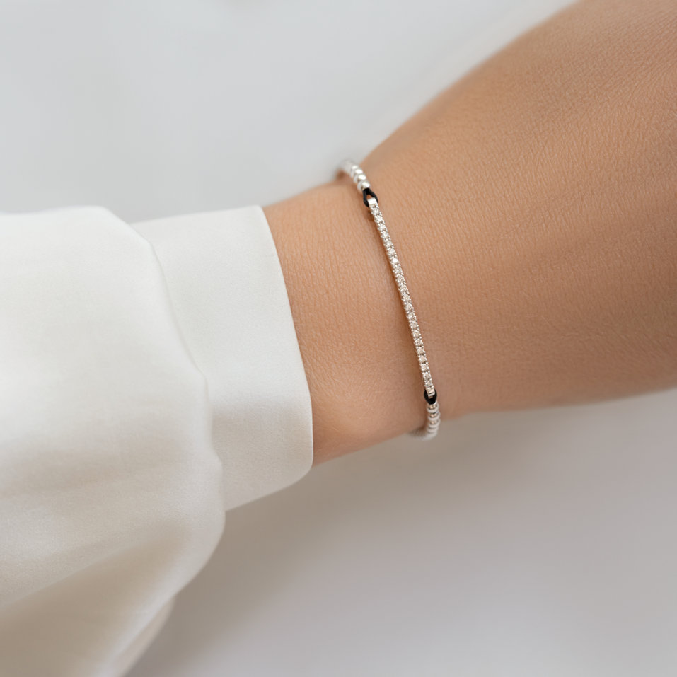 Bracelet with diamonds Shamballa