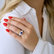 Diamond ring with Tanzanite Fortune Brilliance3