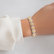 Bracelet with yellow and white diamonds Frozen Sun3