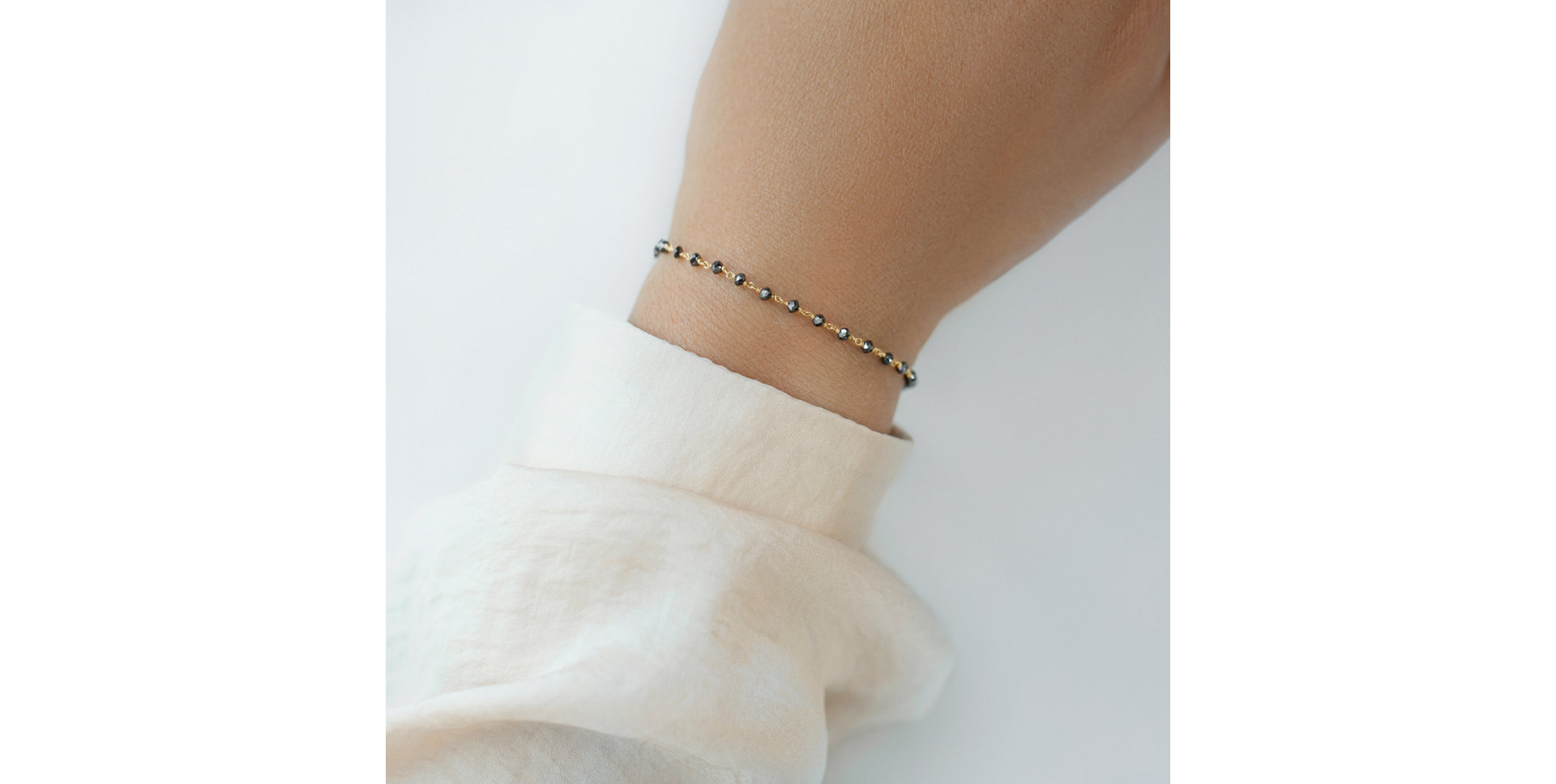 Bracelet with black diamonds Dark Melody