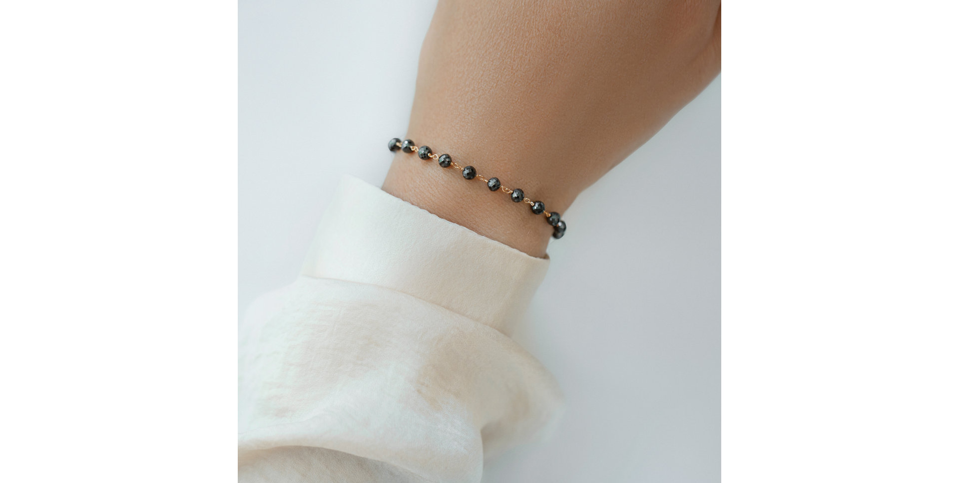Bracelet with black diamonds Dark Melody