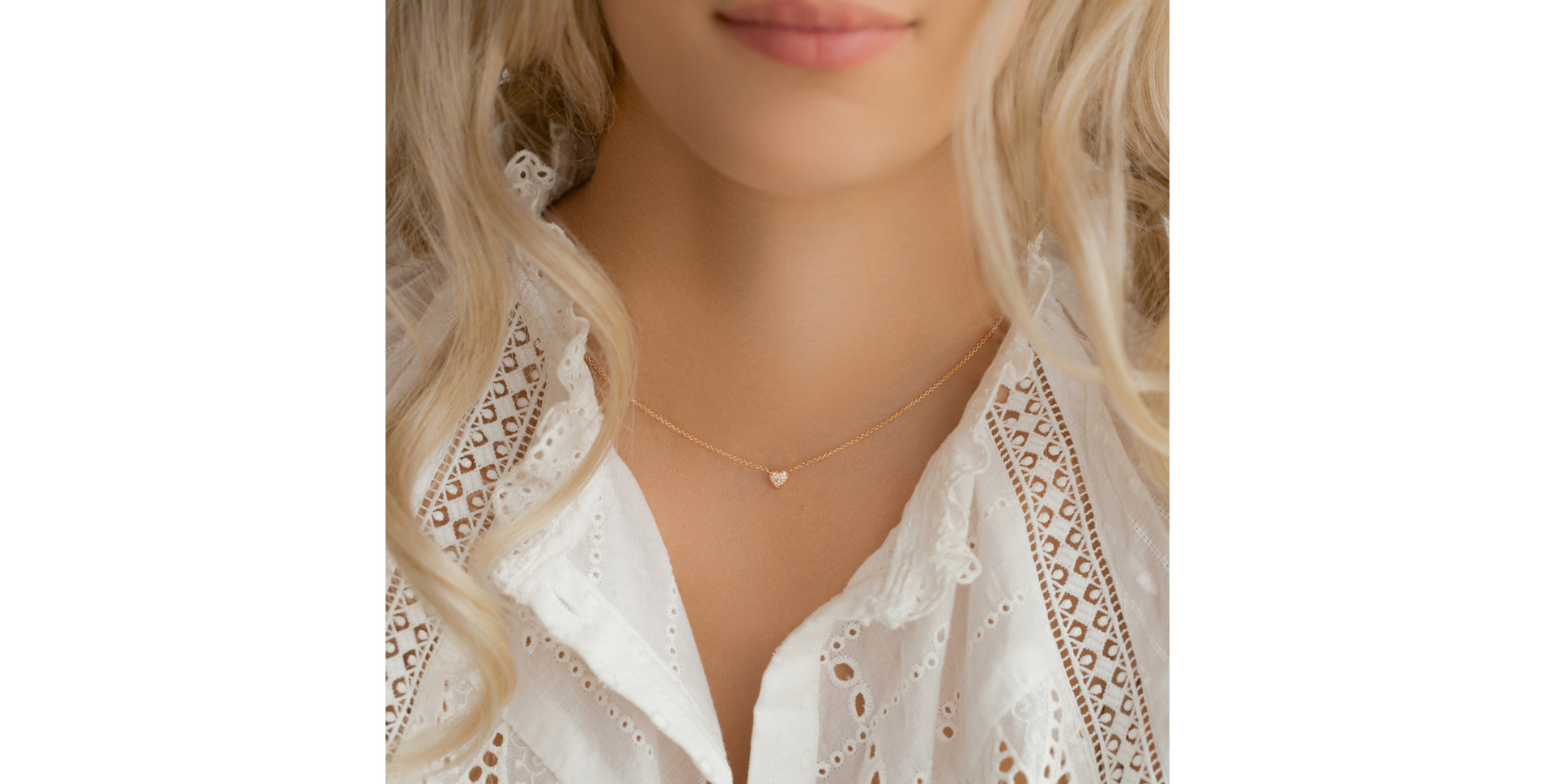 Diamond necklace Tender Heart