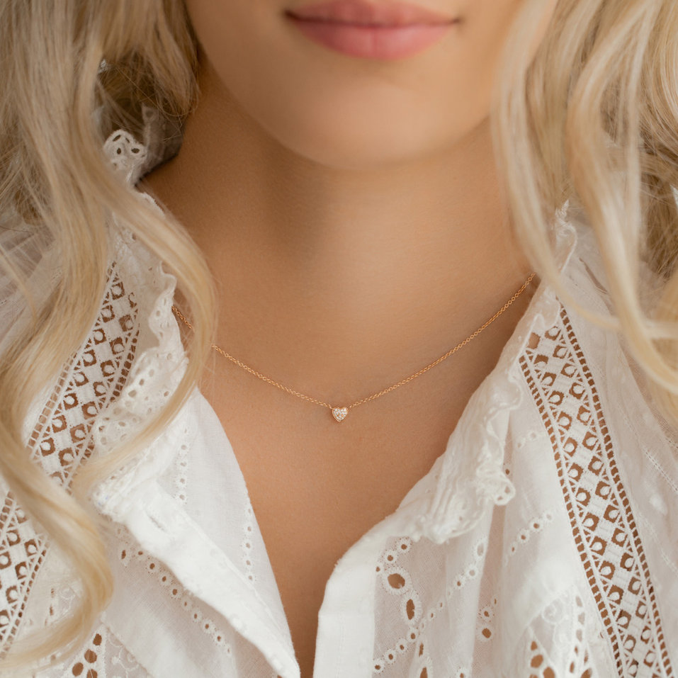 Diamond necklace Tender Heart