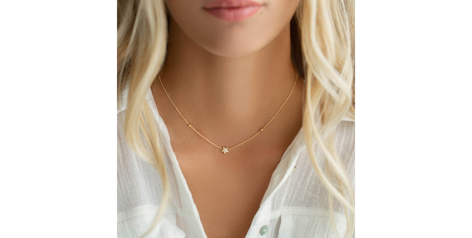 Diamond necklace Star Waterfall