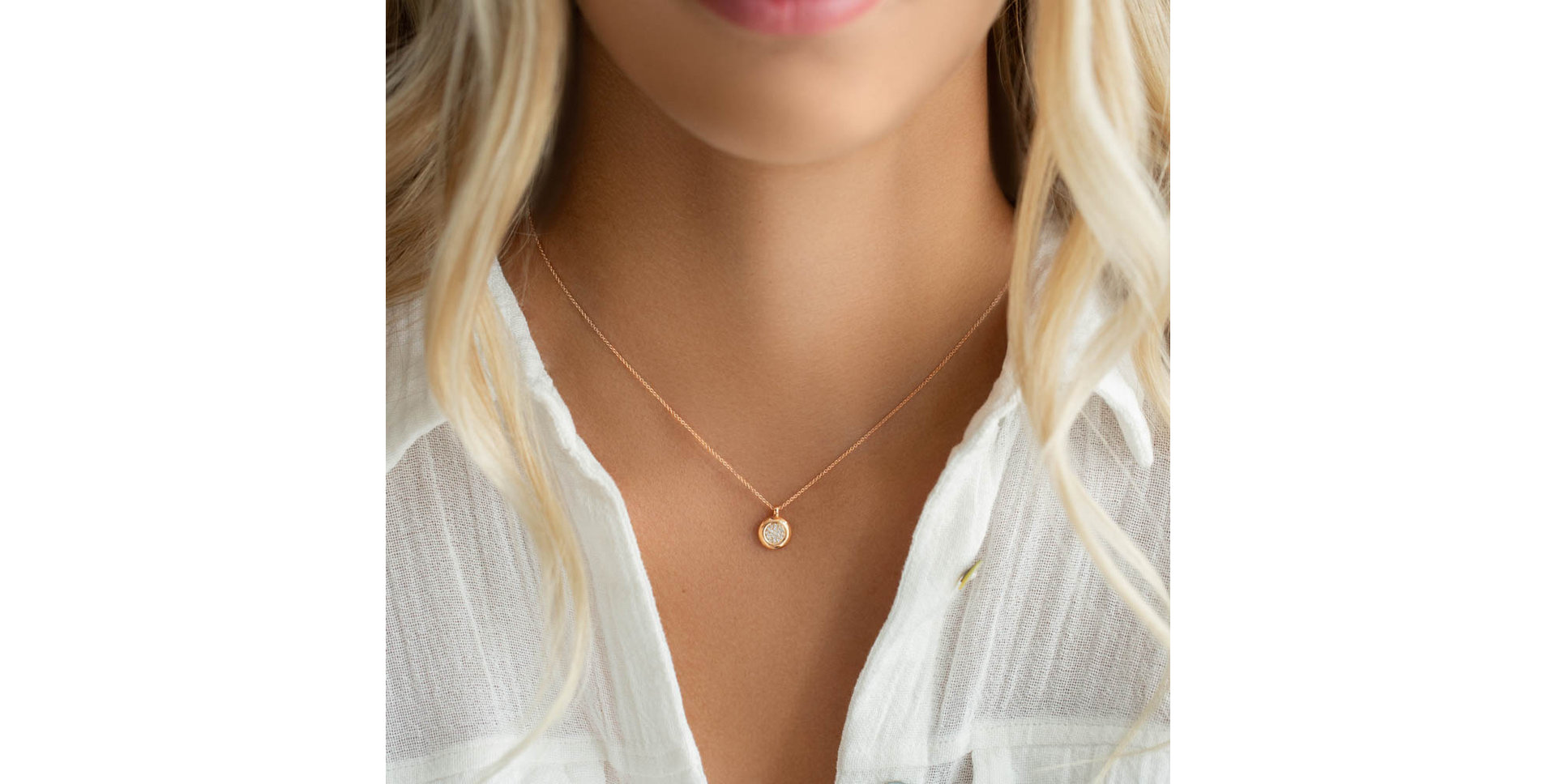 Diamond necklace Paradise Drop