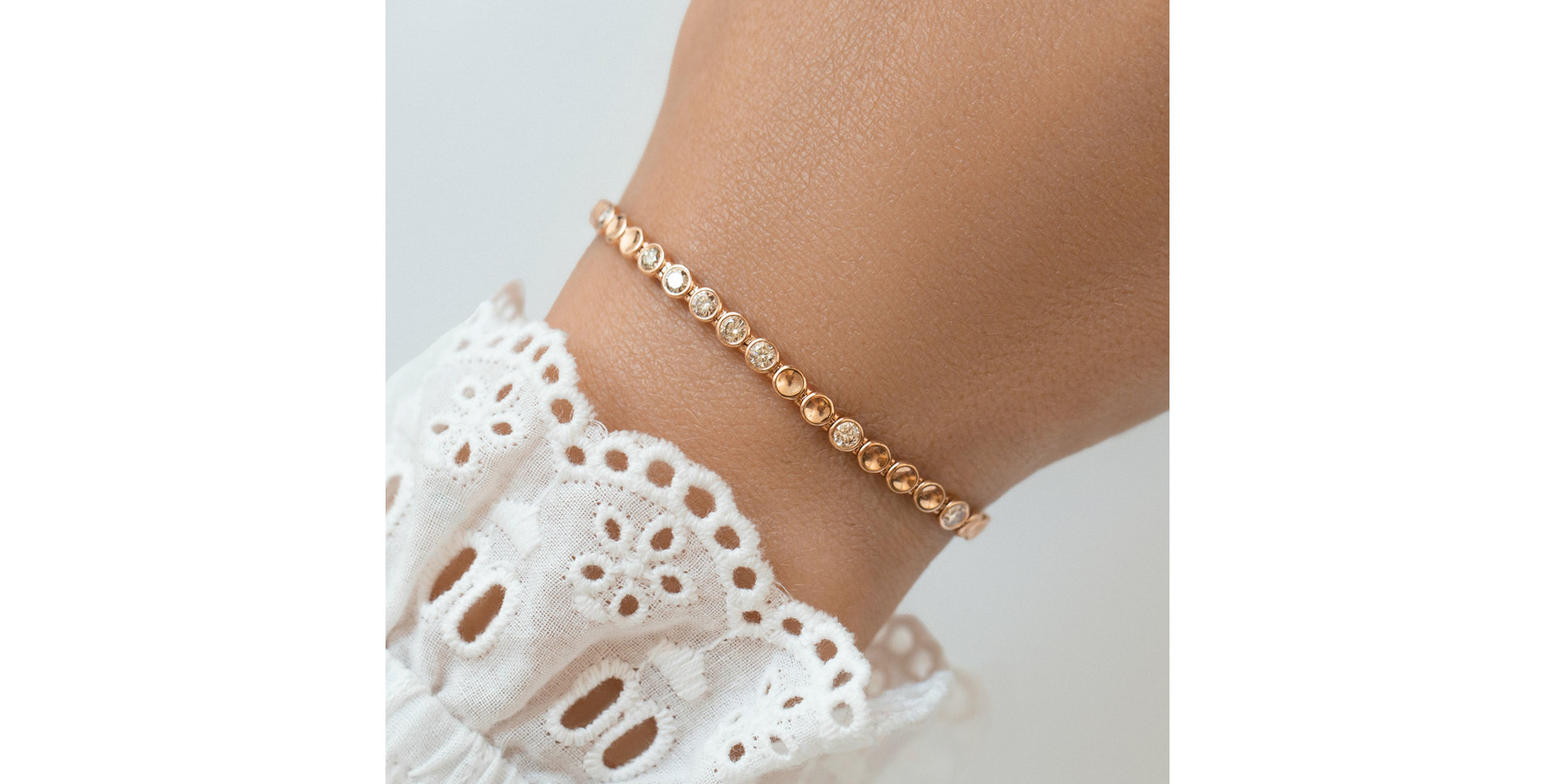 Bracelet with brown diamonds Essential Brilliance