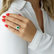 Diamond ring with Emerald Mystery Princess3