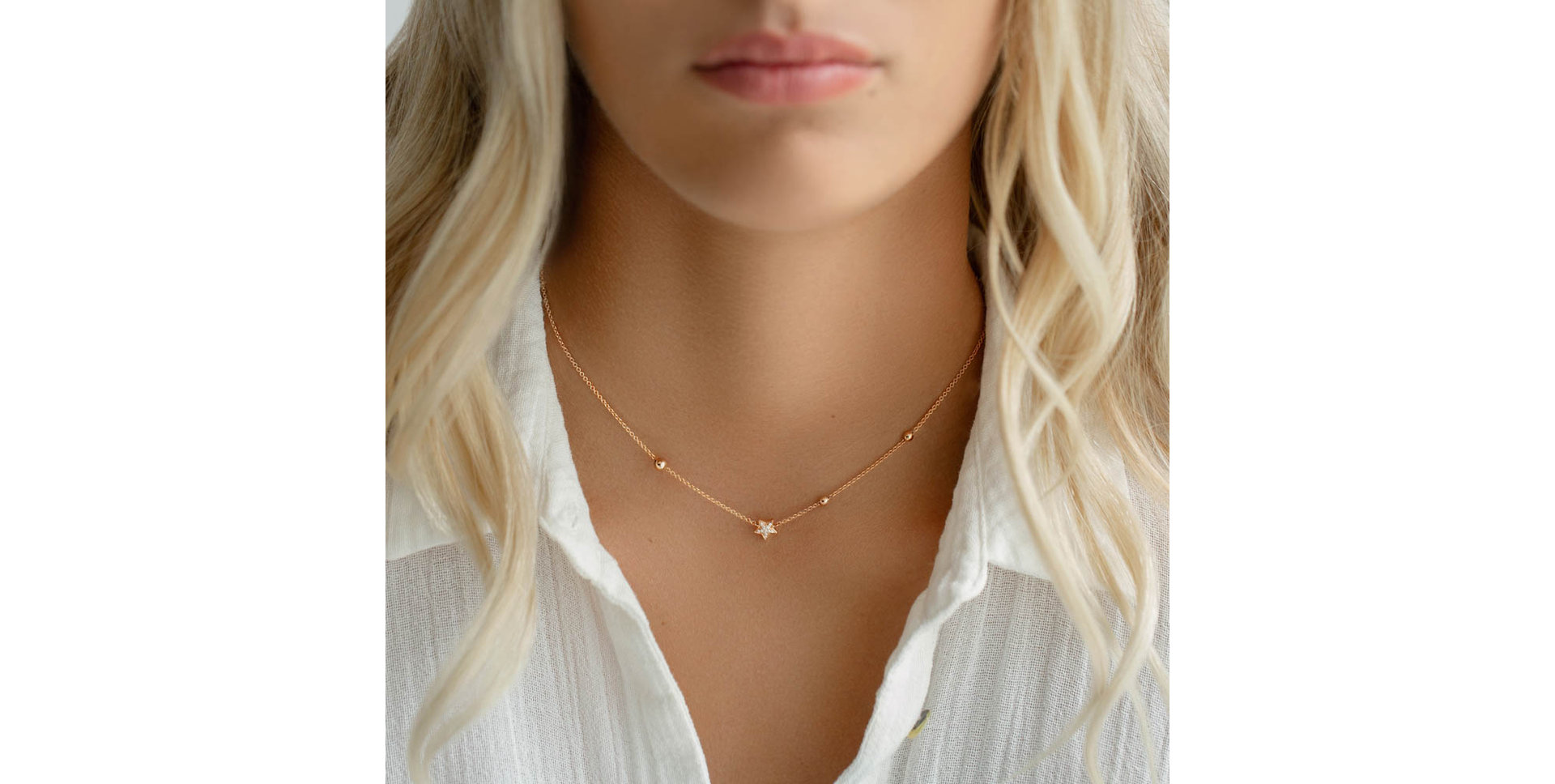 Diamond necklace Star Waterfall