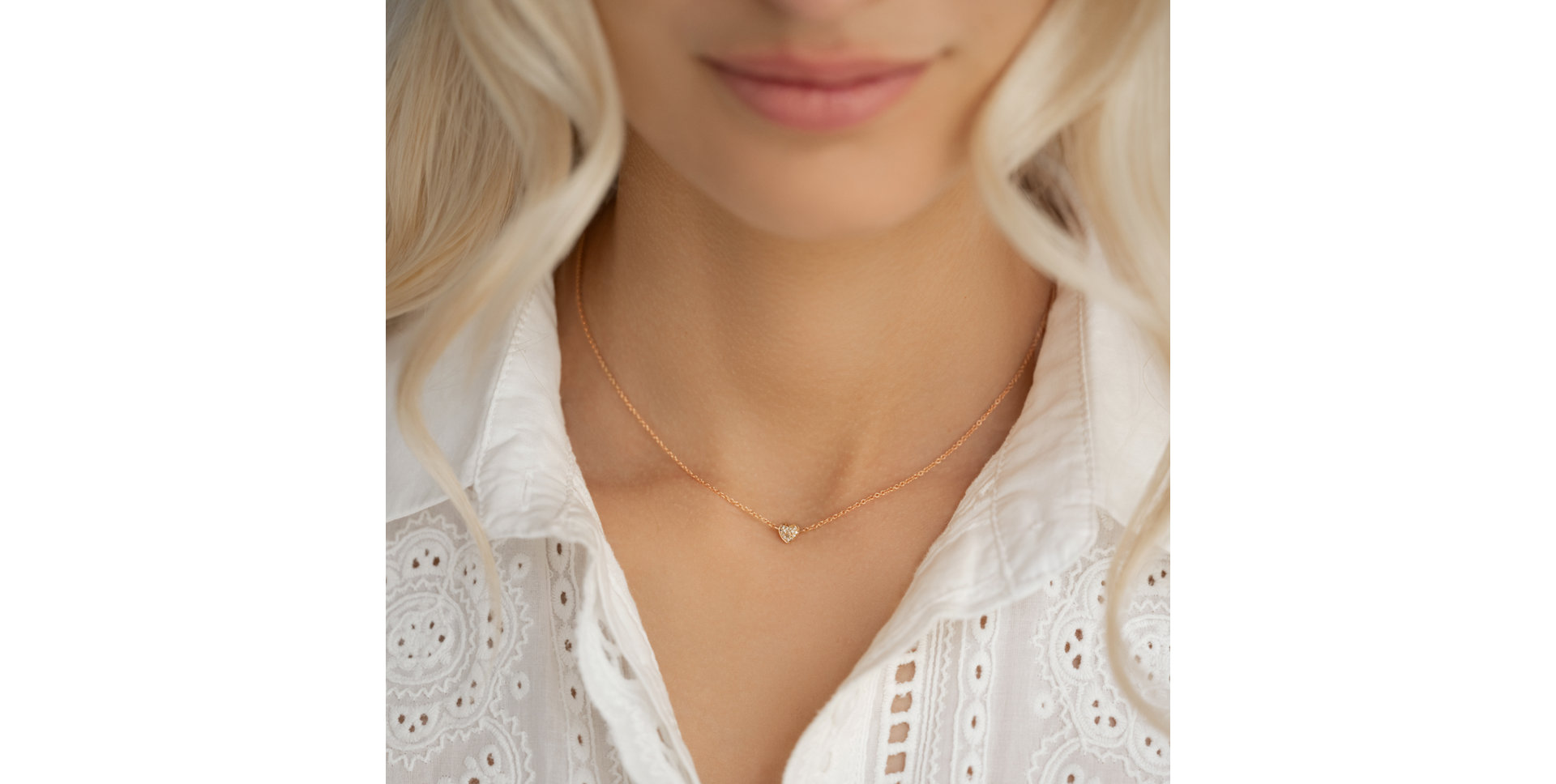 Diamond necklace Tender Heart