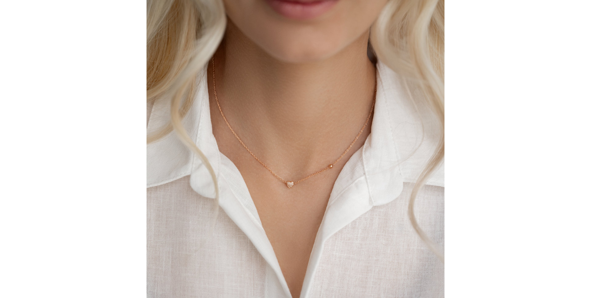 Diamond necklace Tender Heart