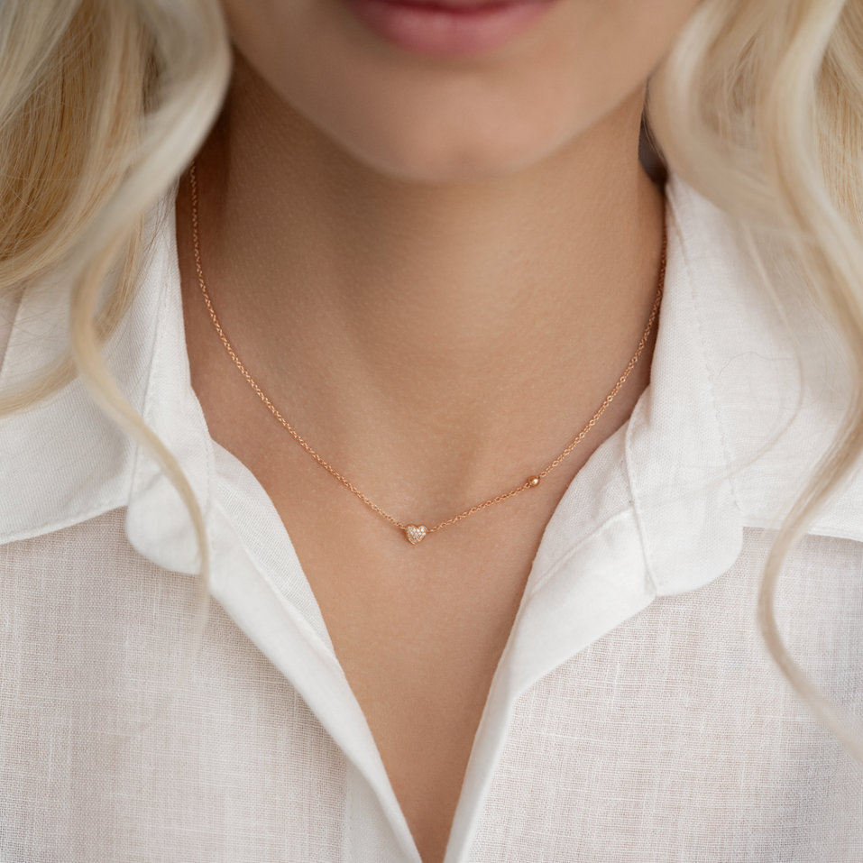 Diamond necklace Tender Heart