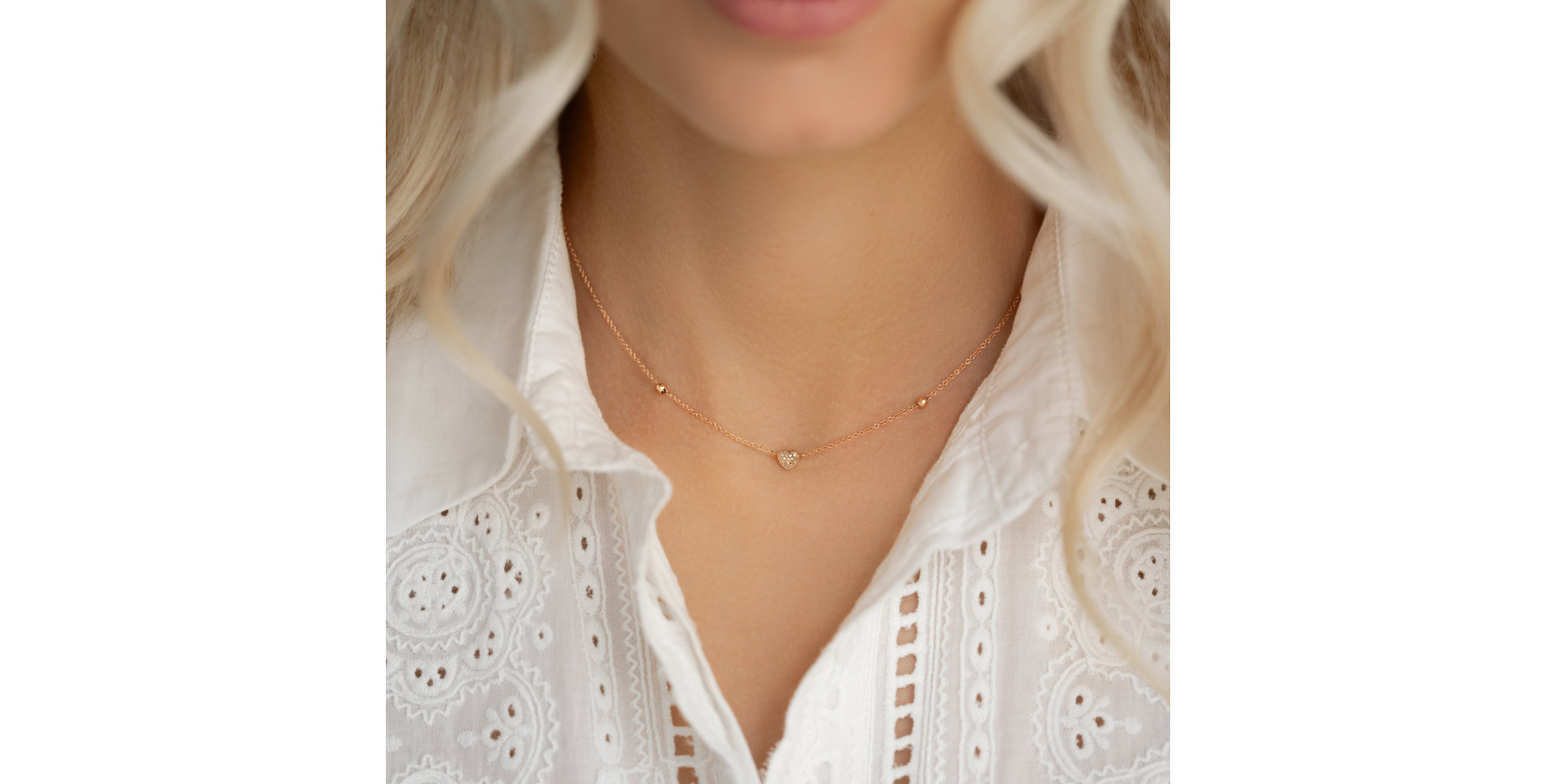 Diamond necklace Tender Heart