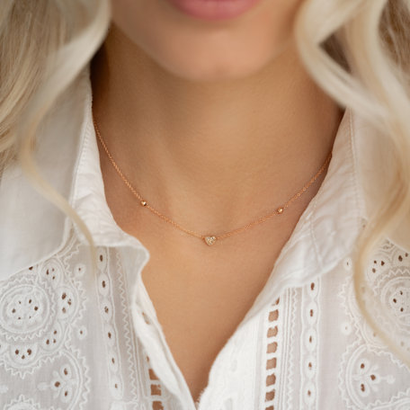 Diamond necklace Tender Heart