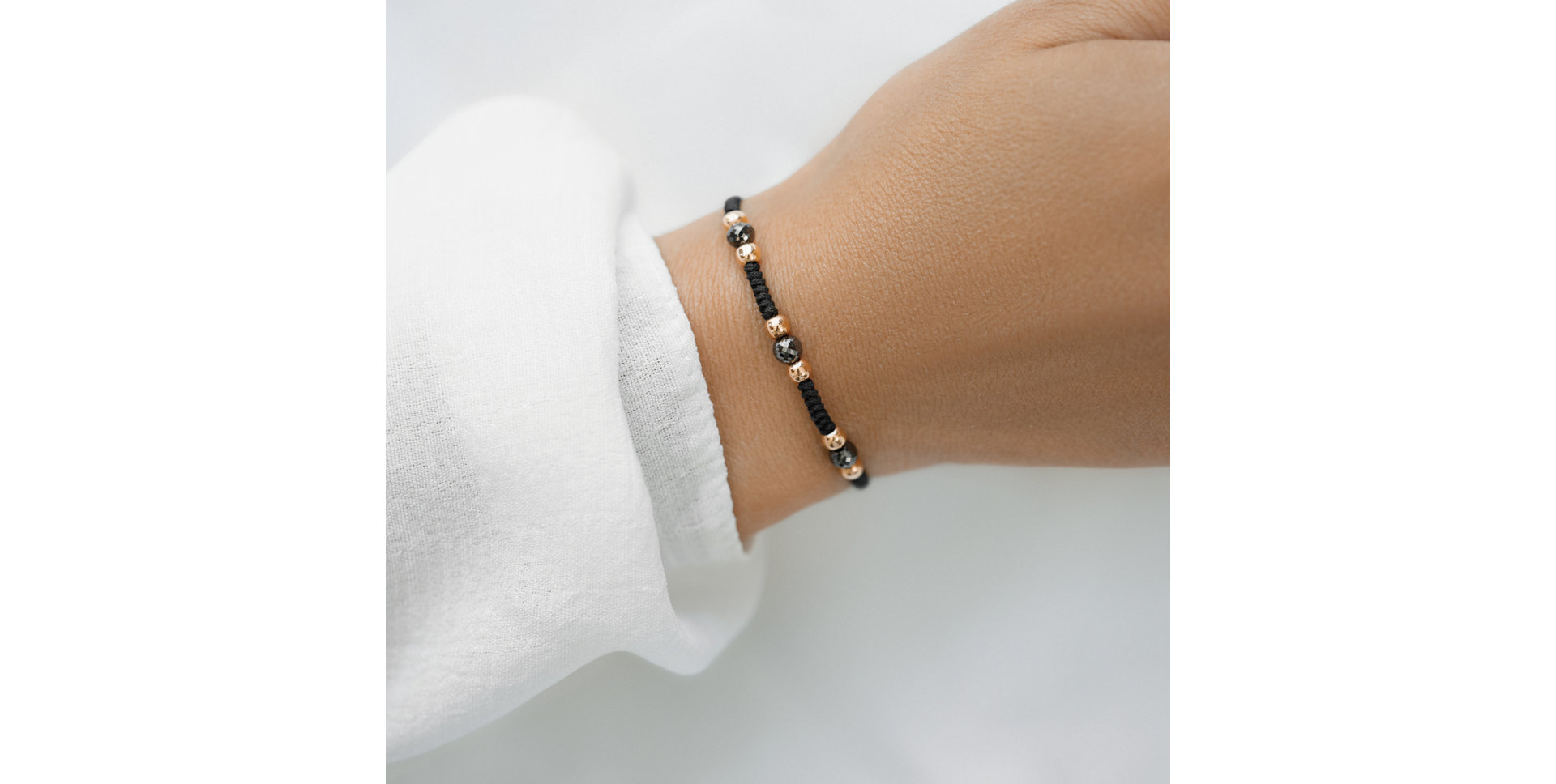 Bracelet with black diamonds Dark Spell