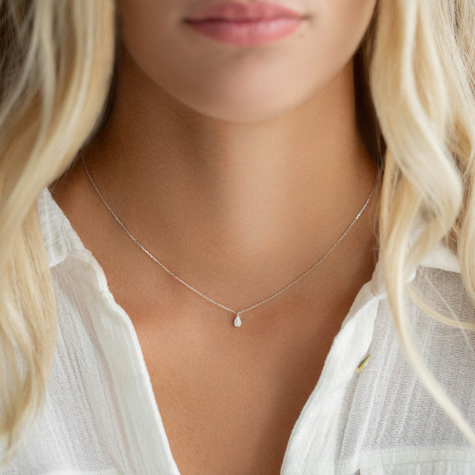 Diamond necklace Diamond Tear