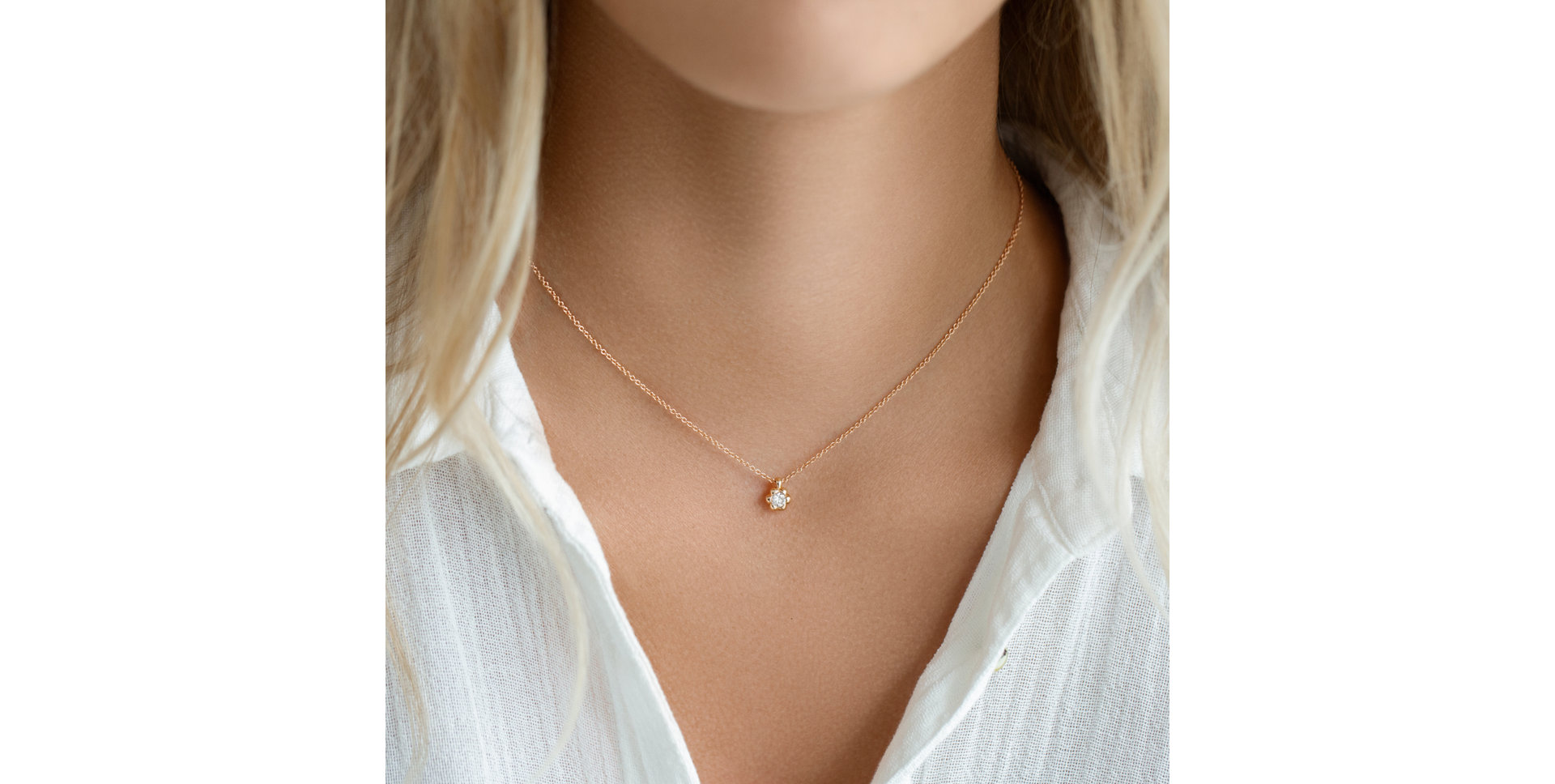 Diamond necklace Blooming Love