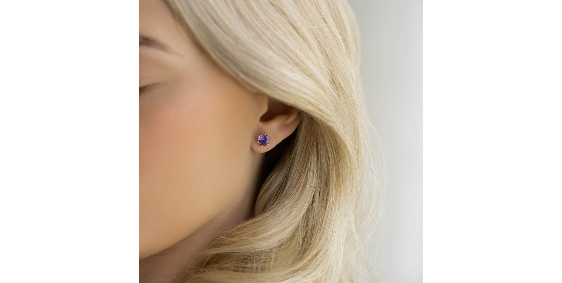 Earrings with Ruby Vesper Romance