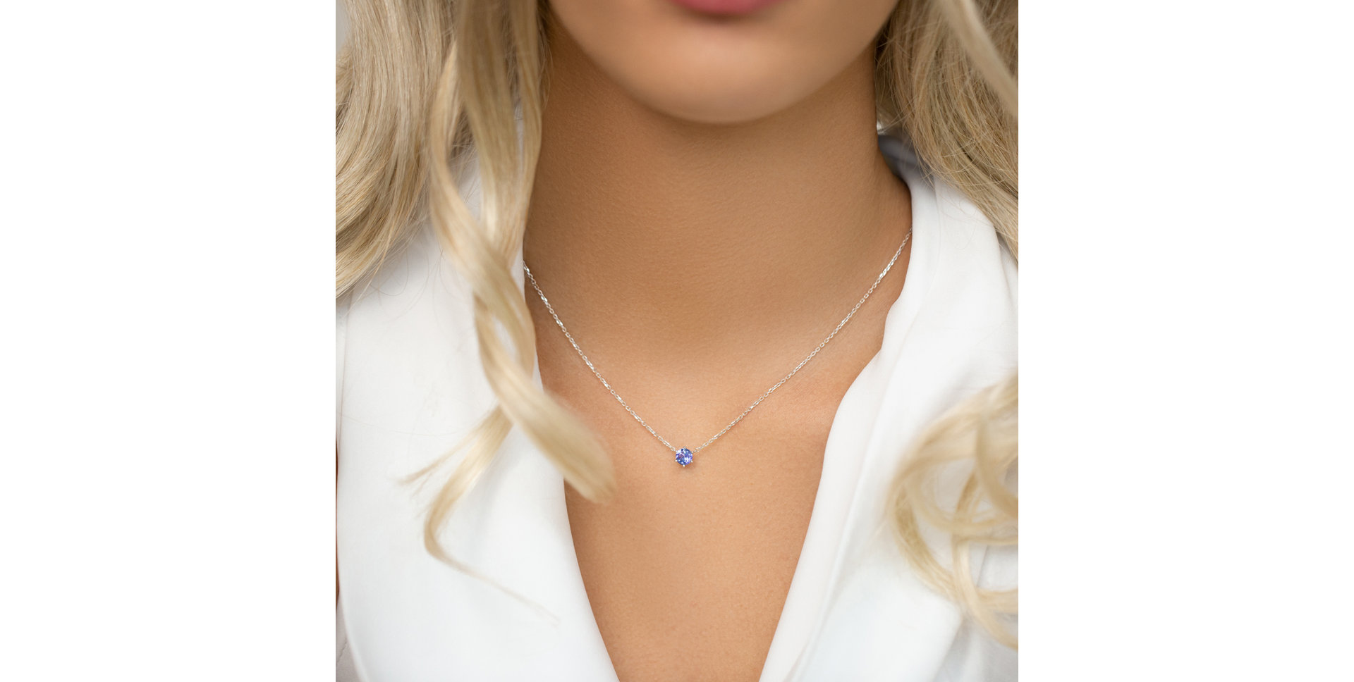 Necklace with Tanzanite Essential Drop