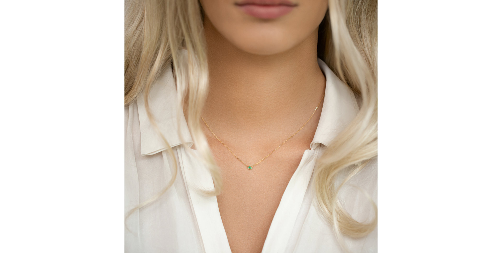 Necklace with Ruby Essential Drop