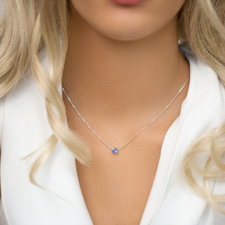 Necklace with Tanzanite Essential Drop