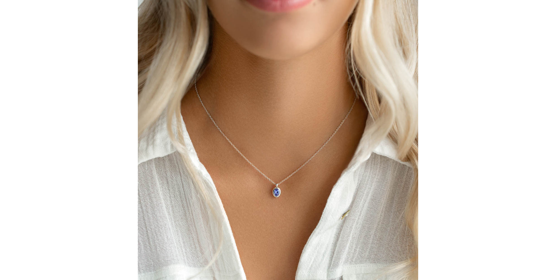 Necklace with Topaz Sky Sweet Candy