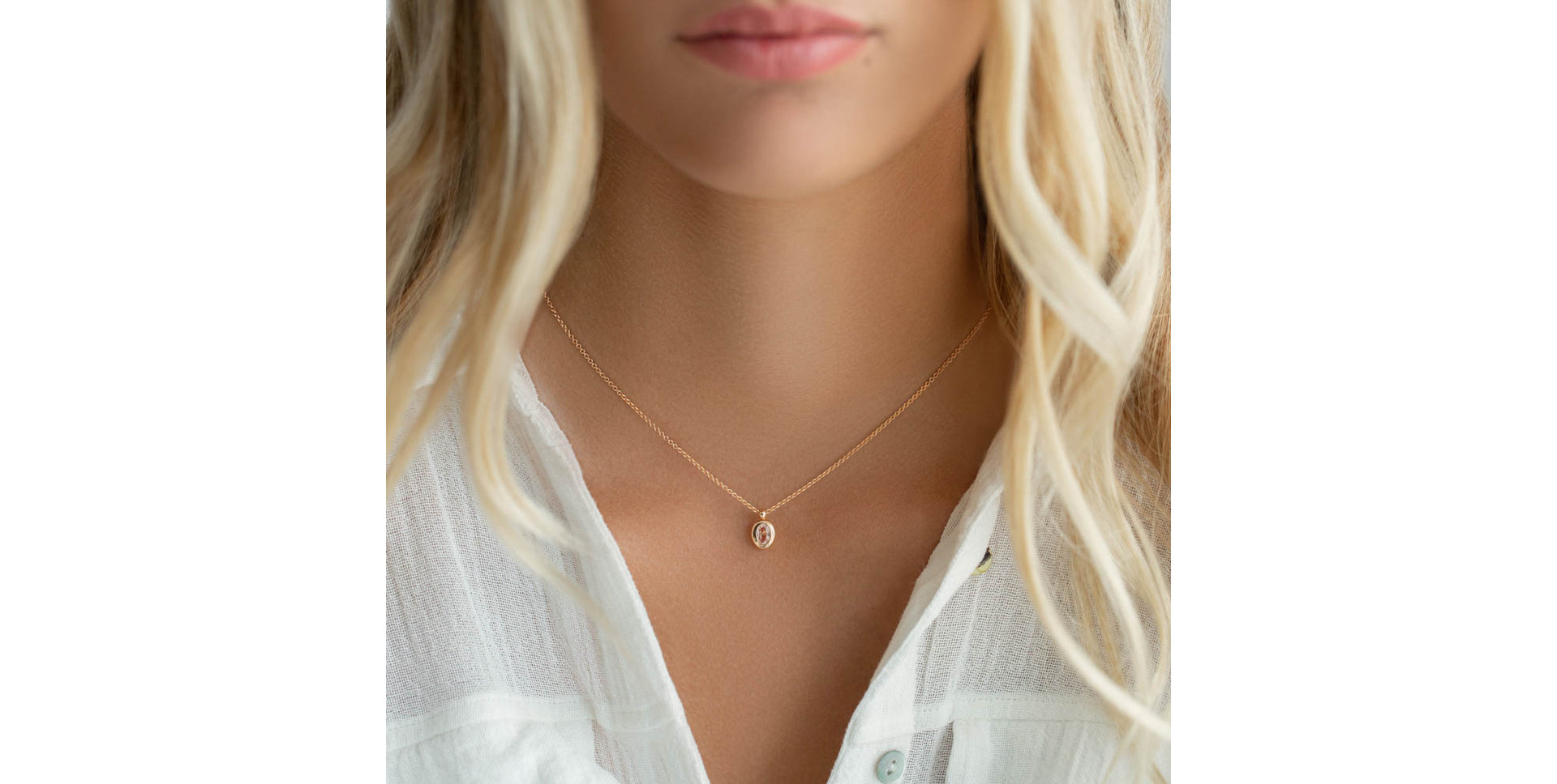 Necklace with Rose Qaurtz Sweet Candy