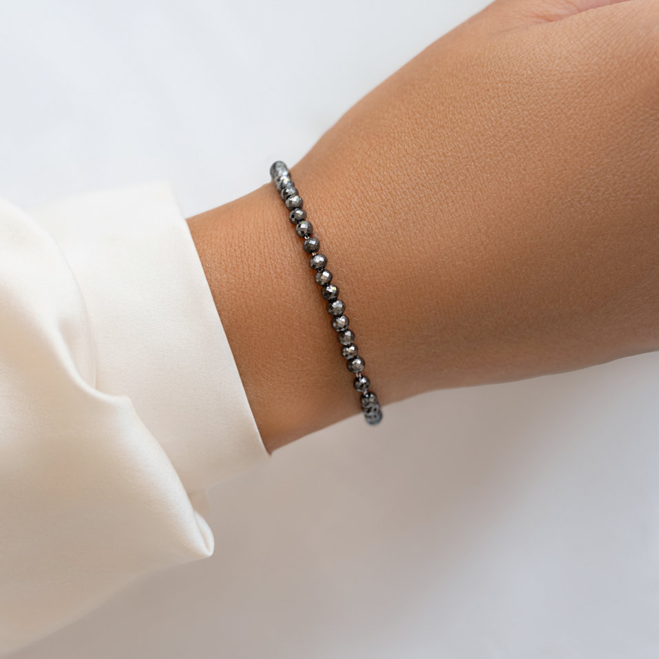Bracelet with black diamonds Leandra
