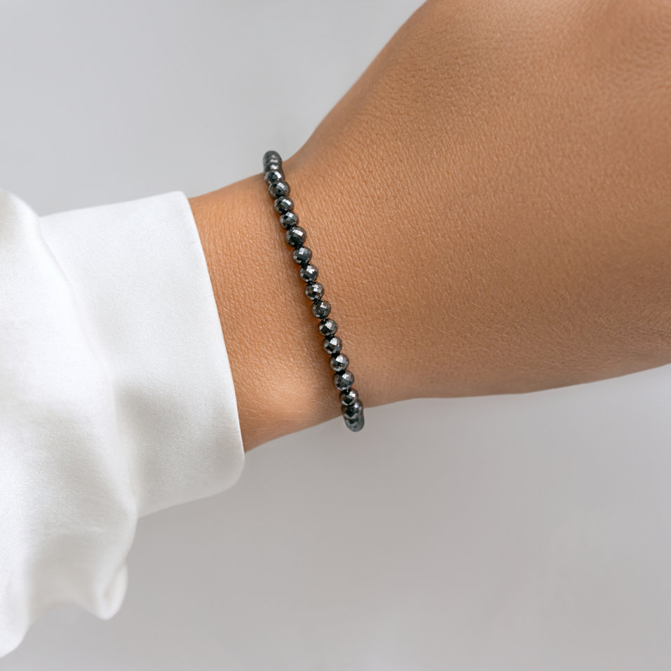 Bracelet with black diamonds Leandra
