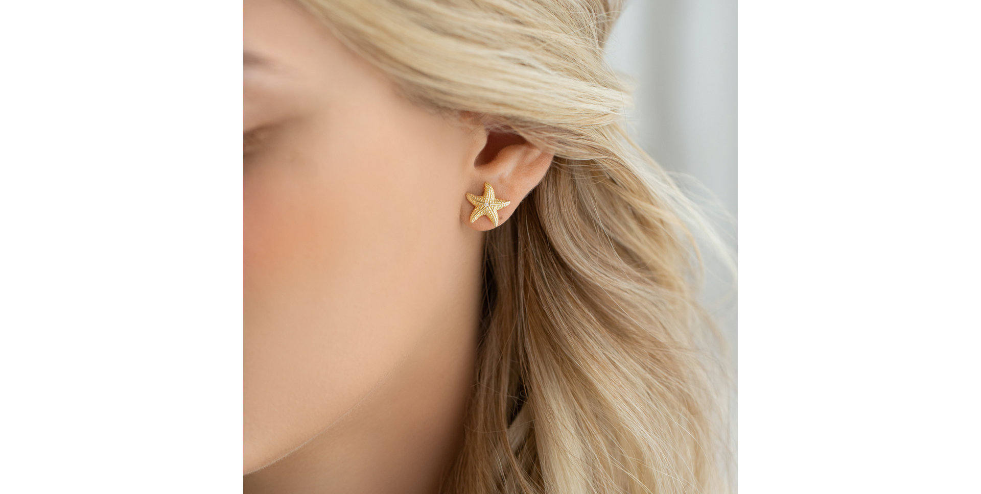 Diamond earrings Glossy Starfish